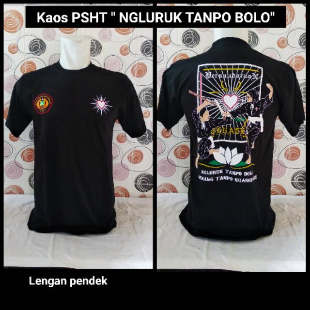 Kaos Psht Sh Terate Lengan Pendek Ngluruk Tanpo Bolo