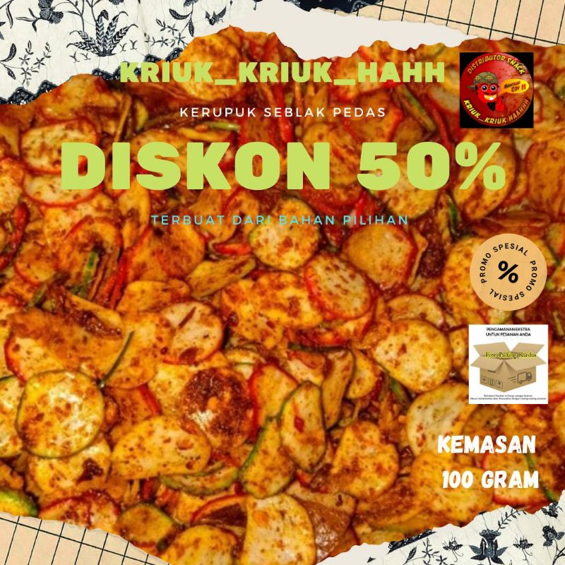 Jual Kerupuk Seblak Pedas Gram Shopee Indonesia