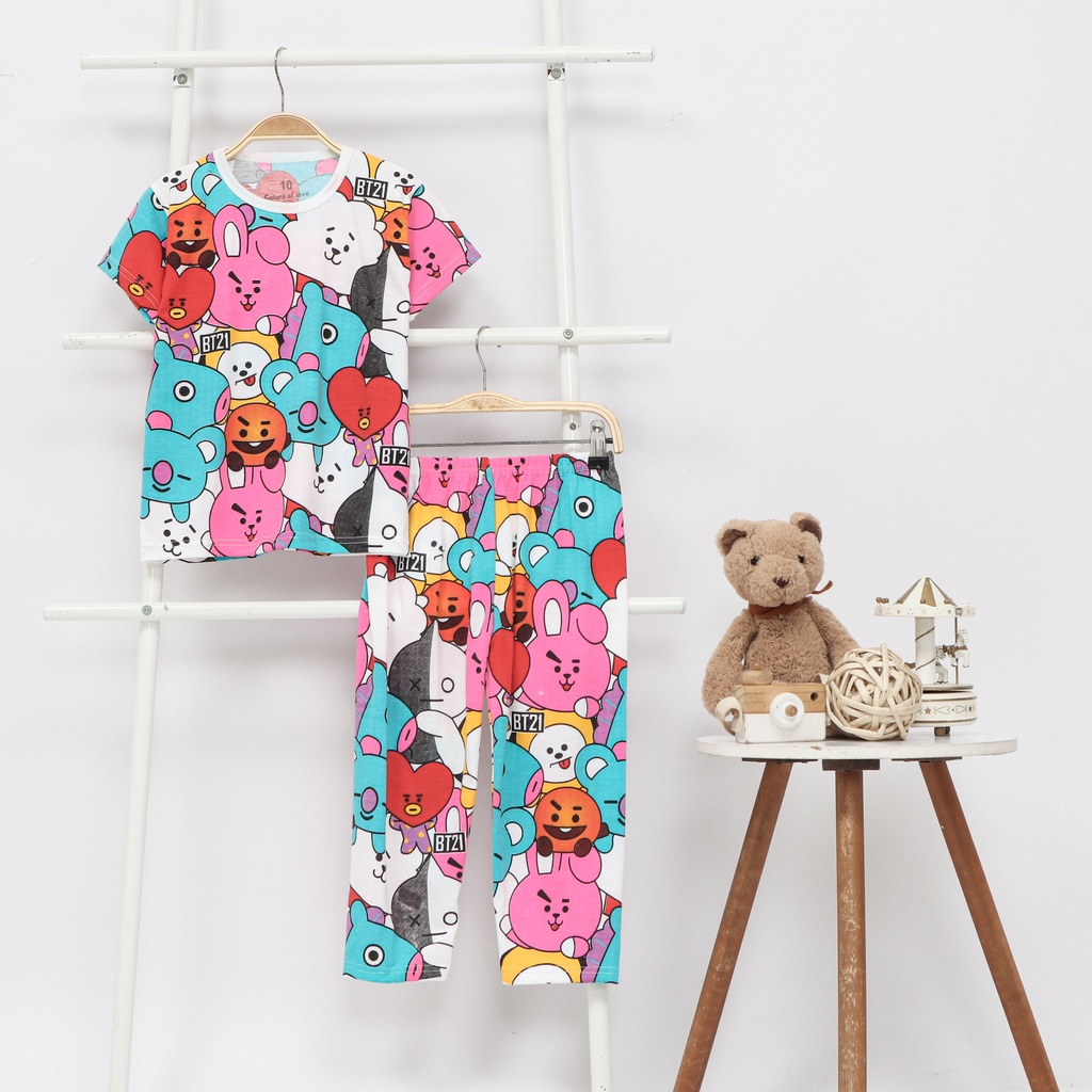 SETELAN PANJANG ANAK PEREMPUAN / SETELAN ANAK CEWE / BAJU TIDUR ANAK CEWE BT21