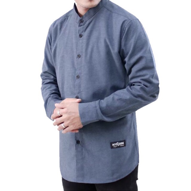 Kemeja Sanghai Pria Lengan Panjang