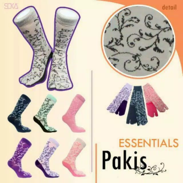 SOKA Kaos Kaki Motif Wanita Pakis