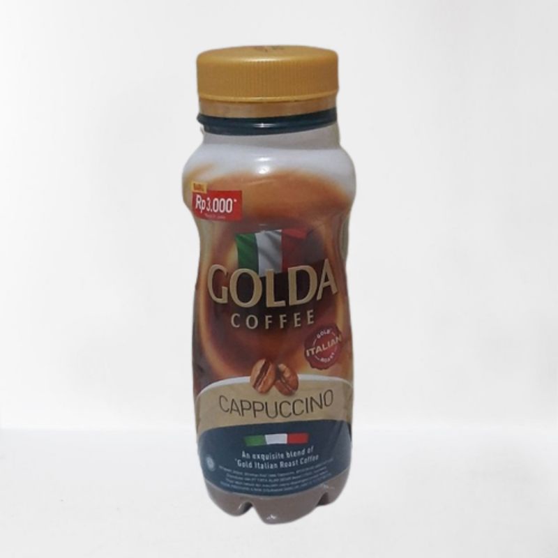 

GOLDA Coffee ITALIAN Cappucino Kopi Siap Minum Botol 200ML - kopi susu ITALIA