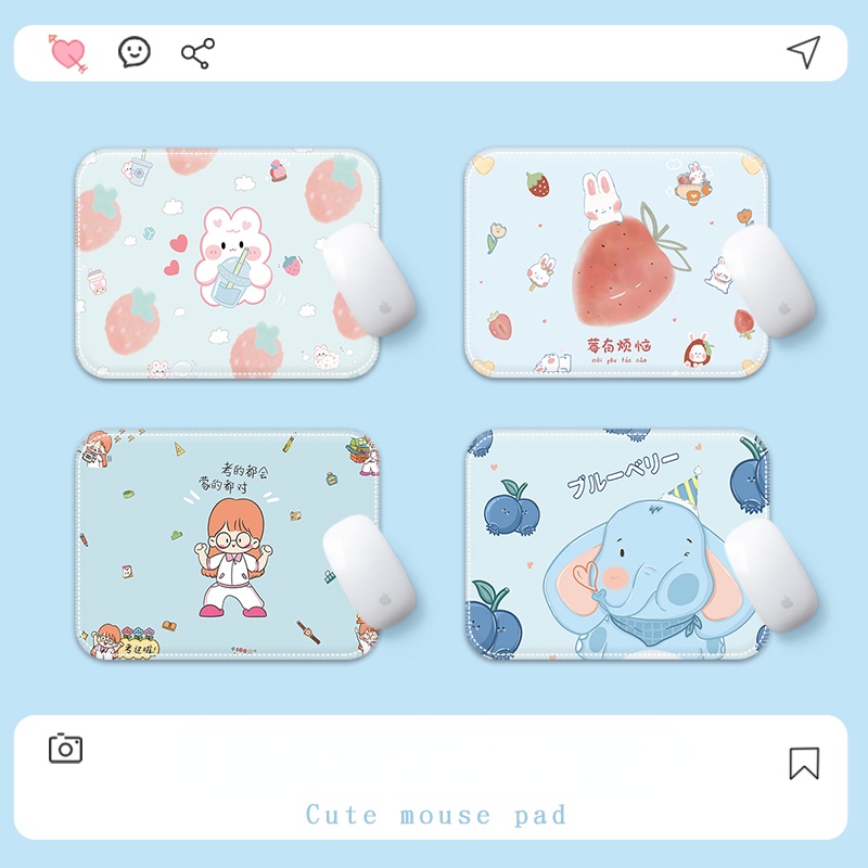 Mouse Pad Tebal Anti Slip Motif Kartun Bisa Dicuci