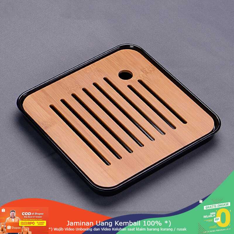 (BISA COD) RVOSTR NLSLASI Tatakan Teh China Bamboo Tea Tray - NL27