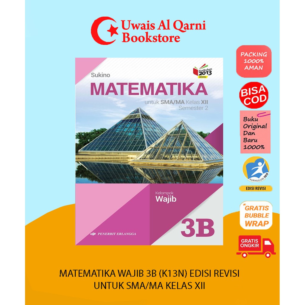 

BEST SELLER MATEMATIKA 3B UNTUK SMA/MA KELAS XII - SUKINO
