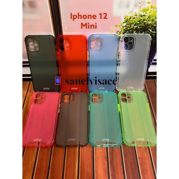 Case Iphone 12 Mini , Casing Iphone 12 Mini Soft Case Ume Matte Rainbow