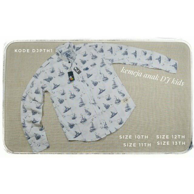 Kemeja Lengan Panjang DJ Kids