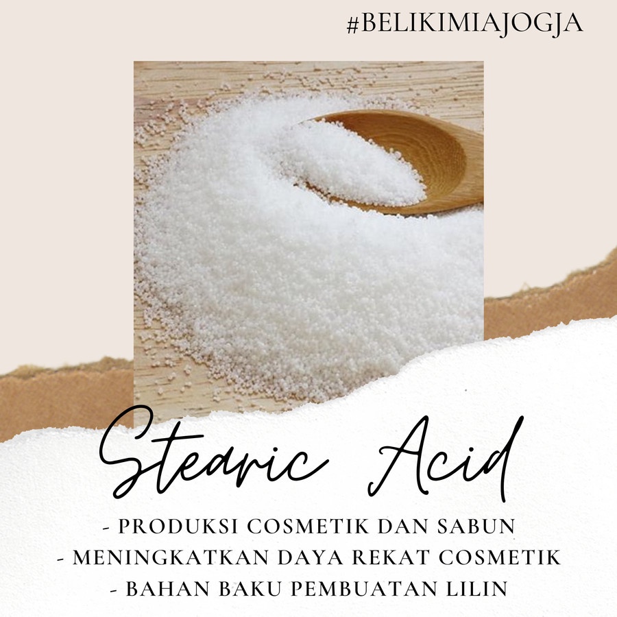 Jual Stearic Acid / Asam Stearat / Asam Oktadekanoat 500gr | Shopee ...