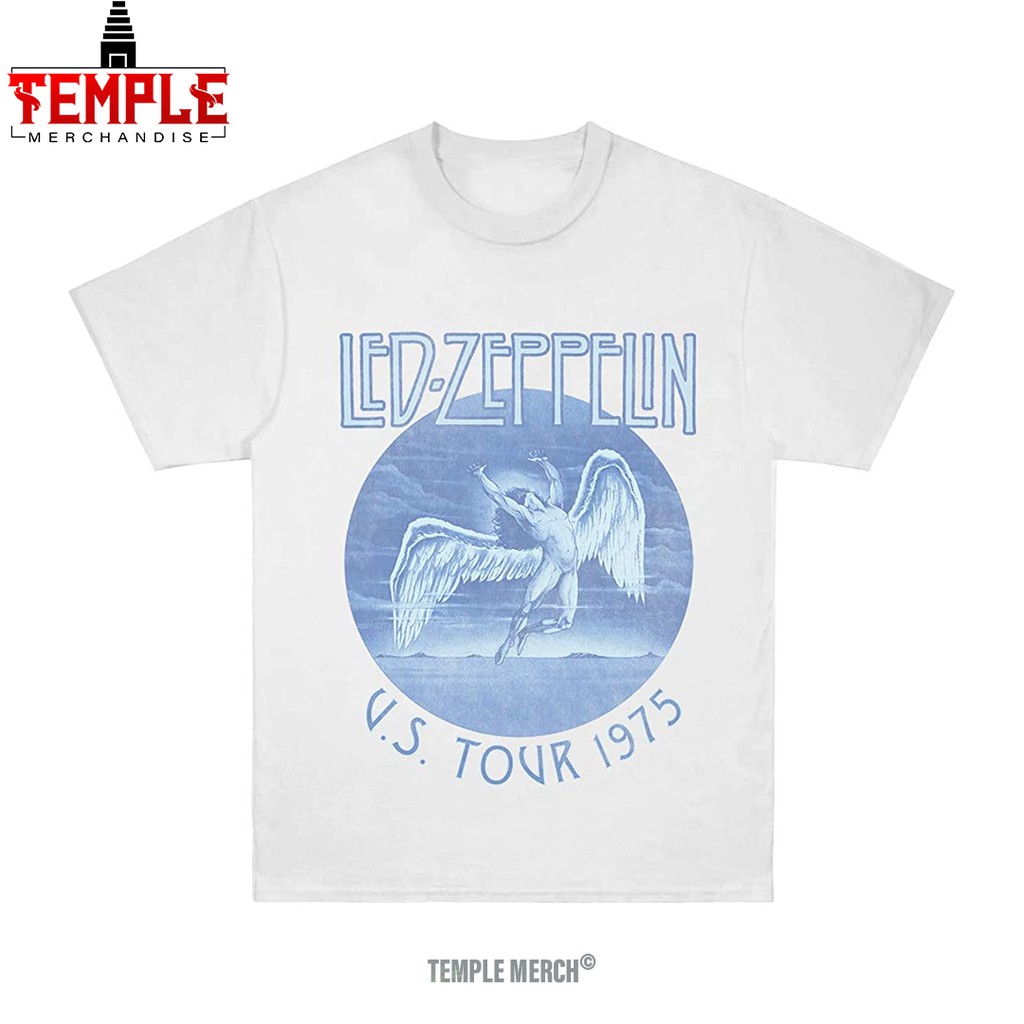 Baju Kaos Band Led Zeppelin Us Tour 1975 T-Shirt | Temple Merch