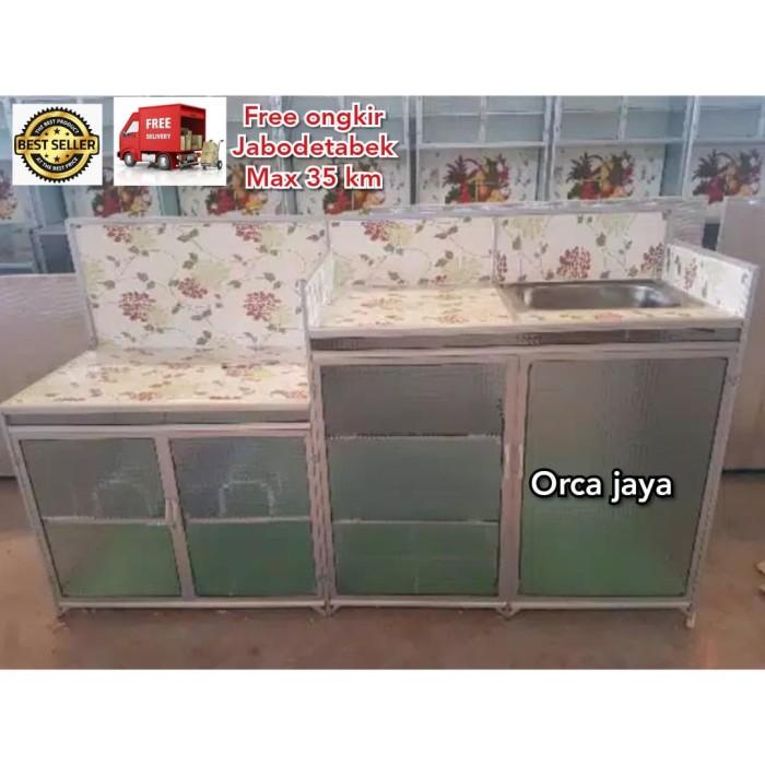 Washtafel Rak Cuci Piring/Rak Wastafel/Rak Kompor Wastafel 4Pintu