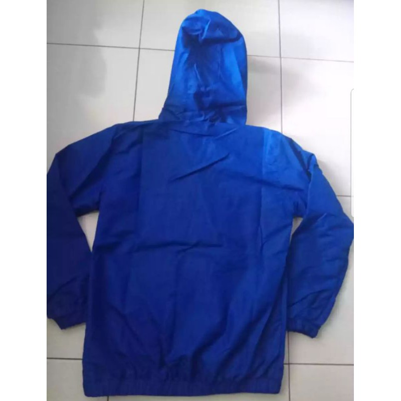 Jaket Pria Wanita Bola Motor Harian Murah Berkualitas Outdoor WindProof Tracker Bola Persib Biru-1