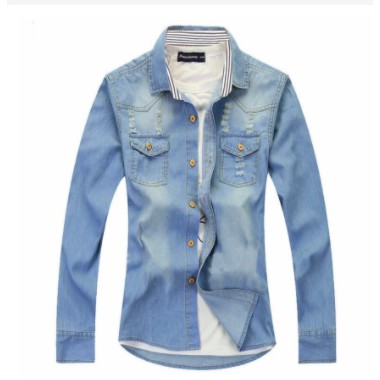 fashion pria kemeja japan lengan panjang//kemeja panjang pria terlaris//outlet levis Kemeja jeans FR