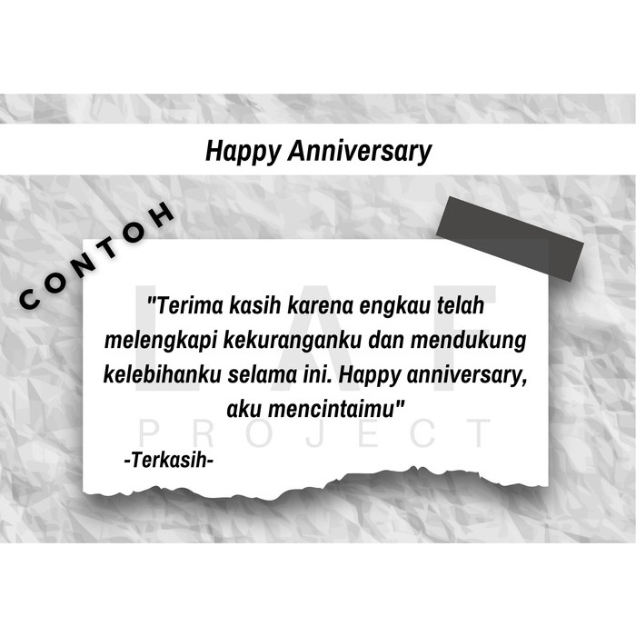 Kartu Ucapan Ulang Tahun Anniversary LAF Project