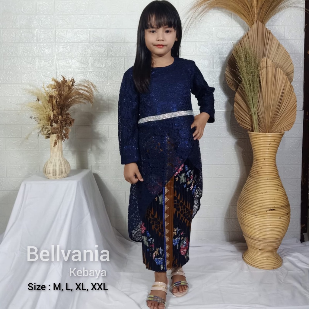 Permata Olshop / Kebaya Anak Syahrini Payet / Kebaya Anak Cantik / Kebaya Modern / Kebaya Seragam / Setelan Baju Brukat Anak