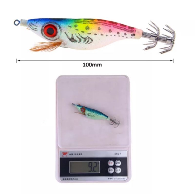 1 pcs squid jig bercahaya 8 cm