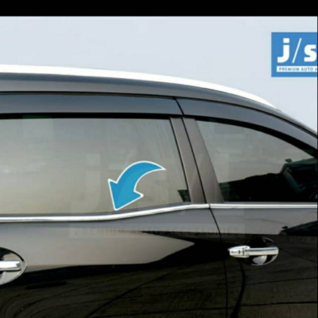 List kaca samping mobil Mobilio 2017 chrome jsl