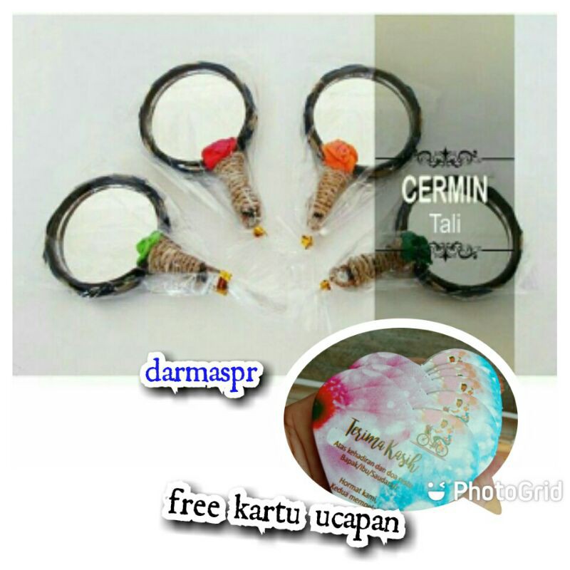 50PCS Souvenir Kaca Gagang Tali Lilit Unik Hadiah Pernikahan Sovenir Murah