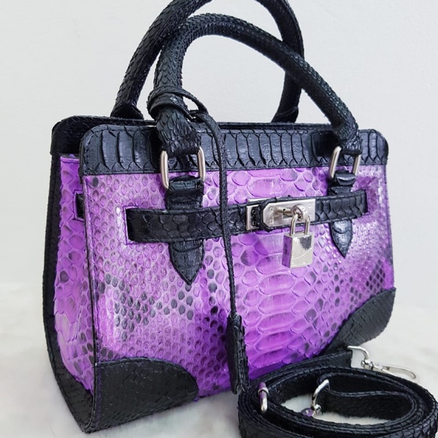 Lela bags bahan kulit ular python asli