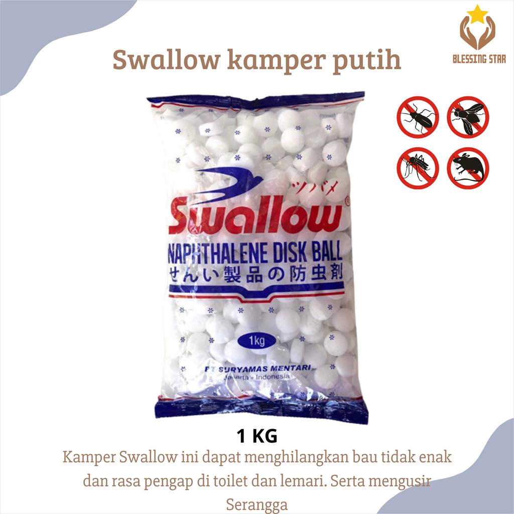 Kamper putih kapur barus Swallow Naphthalene 1000 gram