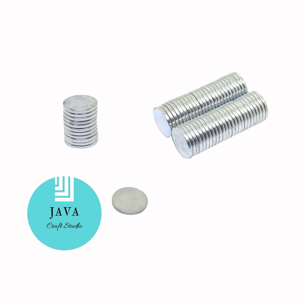 KANCING MAGNET TAS NEODYIUM 10 MM TEBAL 2 MM NIKEL MTN 10 NK