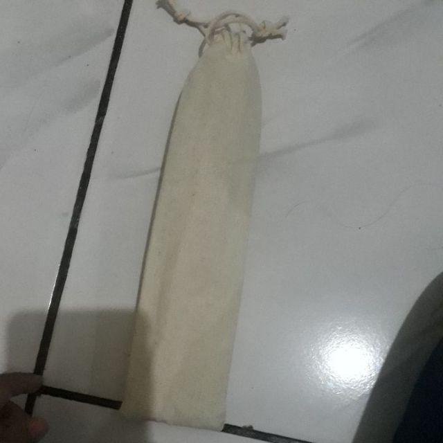 Sedotan Stainless Straw Warna Bubble , Sikat , Dan Pouch Set 5 Pcs