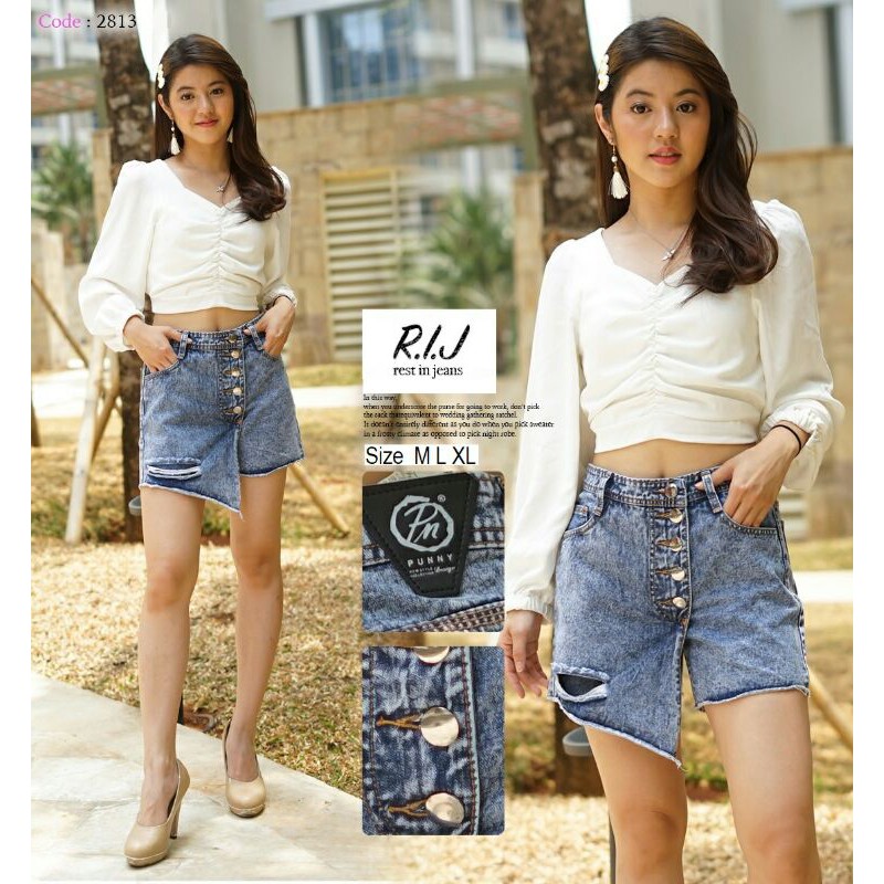 ROK RIJ KANCING 5 JEANS