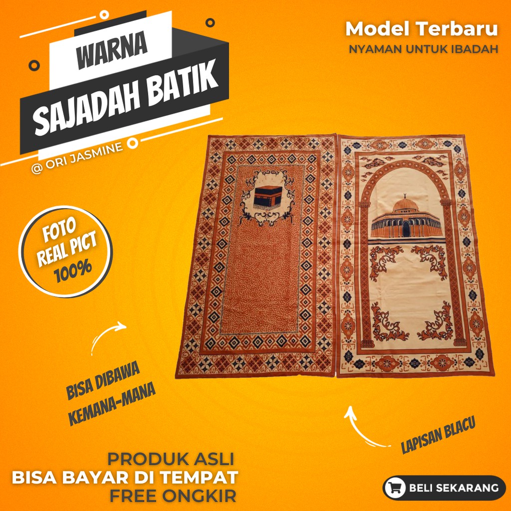 Sajadah Batik Katun Sajadah Souvenir Pernikahan Tahlilan Murah Solo
