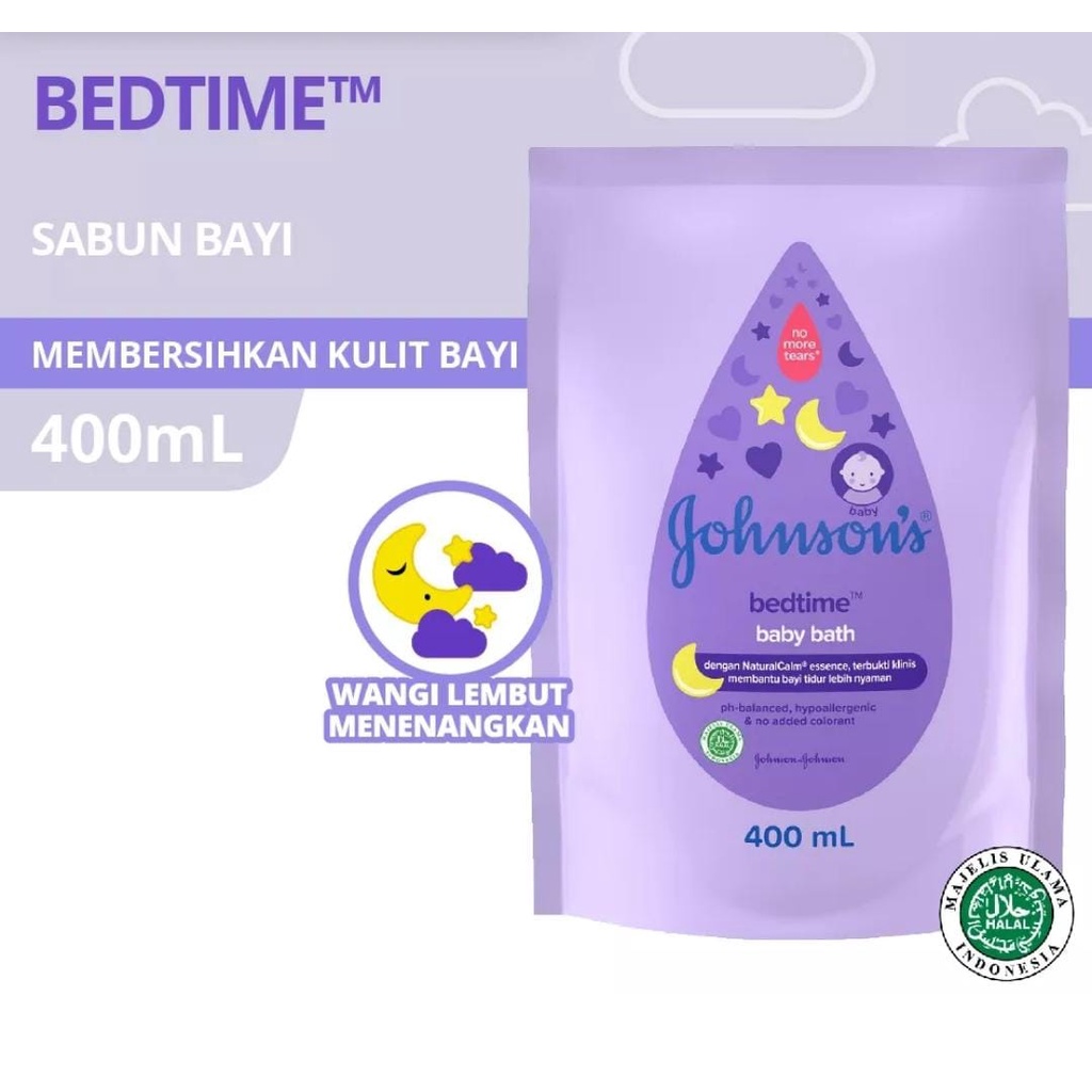 Johnson's Baby Bath Refill Bedtime 400ml / Johnsons Sabun Mandi Bayi