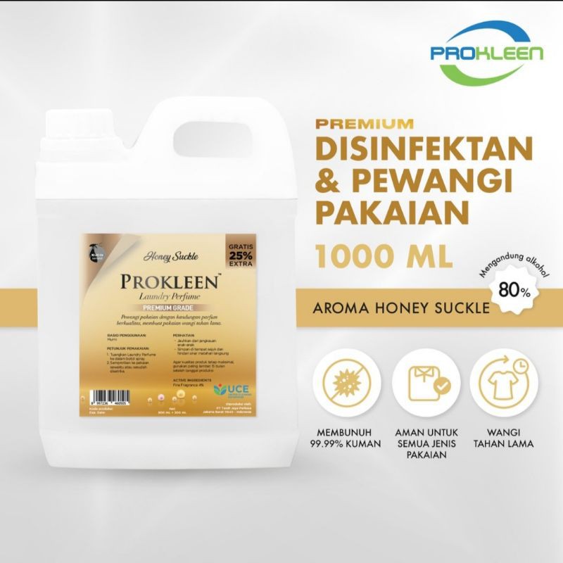 Disinfektan Pewangi Pakaian GRADE A PREMIUM PROKLEEN 1 LITER PARFUM LAUNDRY