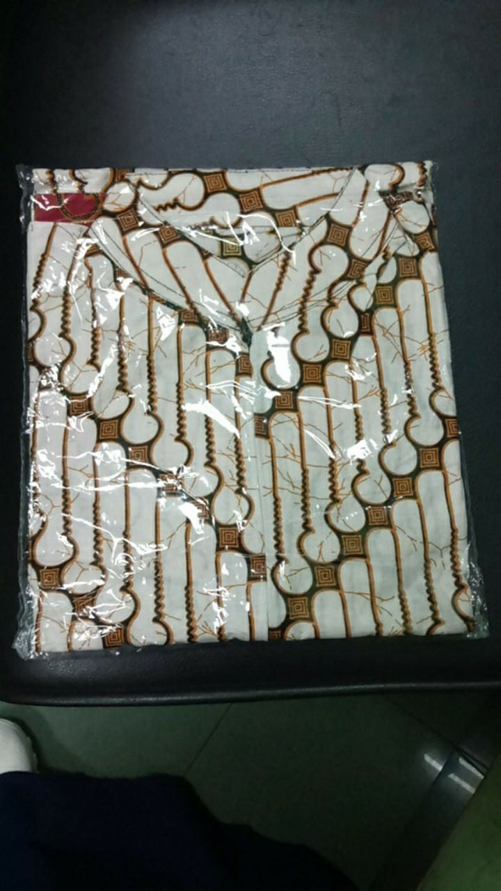 Batik Couple Keluarga Sania Ruffle Ori Ndoro Jowi Dnt Motif Garuda Merah