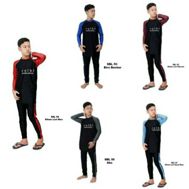 BAJU RENANG MUSLIM LAKI IKHWAN CELANA PANJANG
