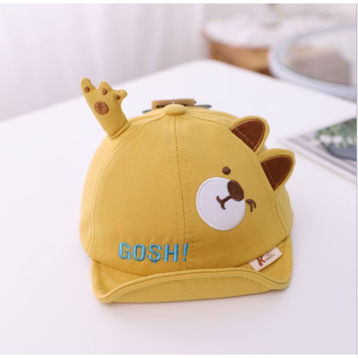 Topi Anak Laki Laki Perempuan Beruang Bear Letter Gosh Fashion Korea-1