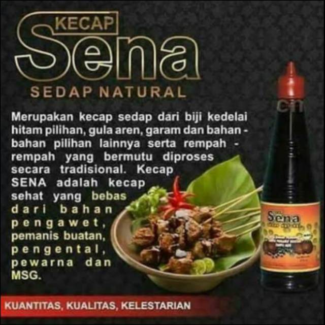 

ASLI 100% KECAP SEDAP NASA (SENA)