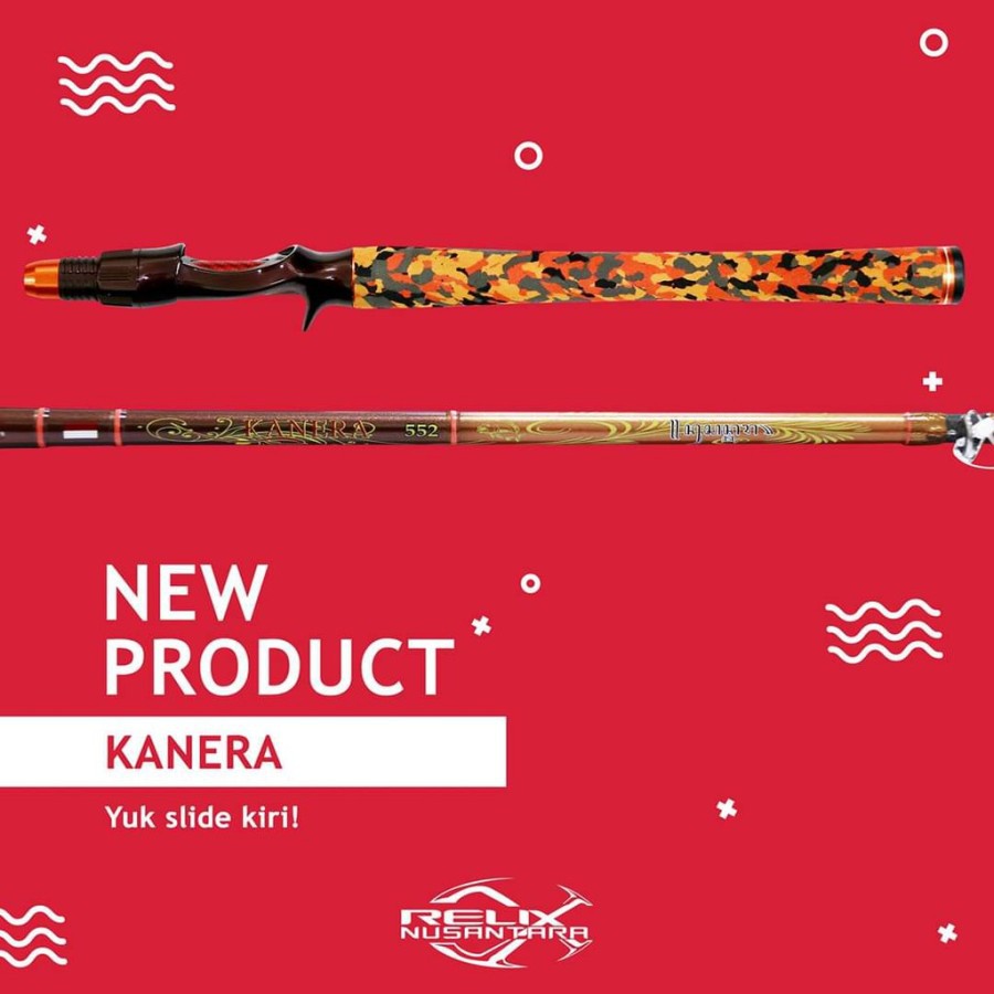 Joran Pancing Relik RELIX NUSANTARA Kanera 165cm BC Bait Casting Murah