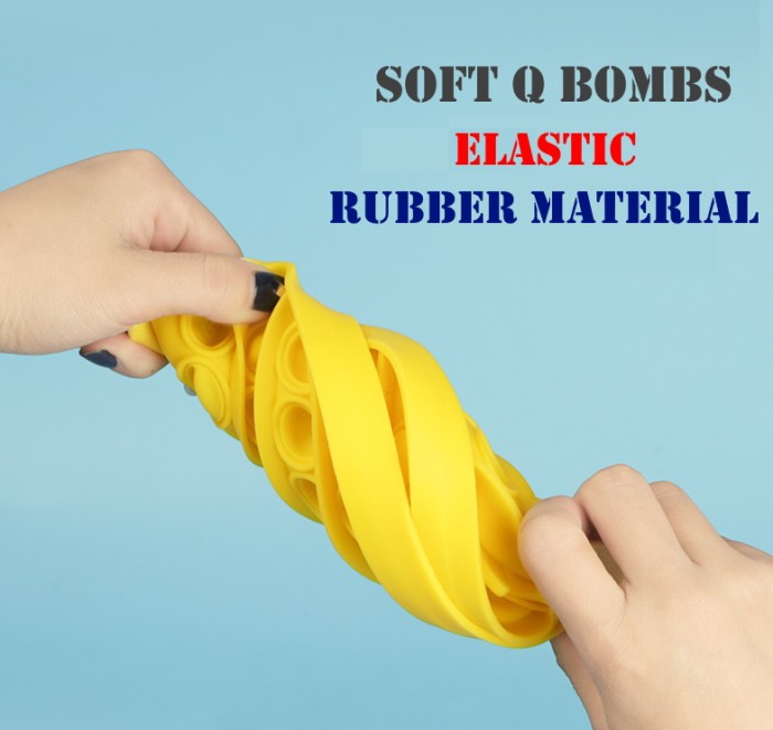 [LOGU] Pop it fidget, Mainan go bang fox mind, Mainan anti stress pop pelangi warna warni-2