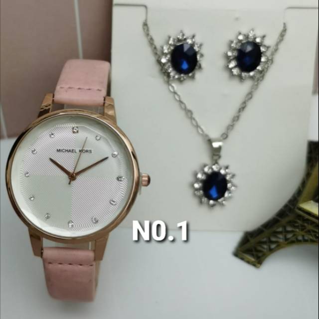 JAM TANGAN WANITA MICHAEL KORS MK102 FREE KALUNG DAN CINCIN