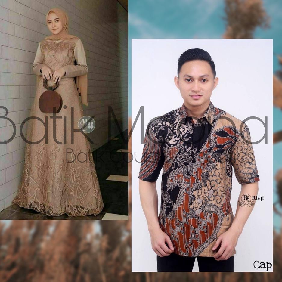 Top Produk.. BAJU COUPLE GAMIS BROKAT BUSUI AURA GOWN GAUN PESTA JUMBO L XL XXL 3XL KEMEJA TERBARU V