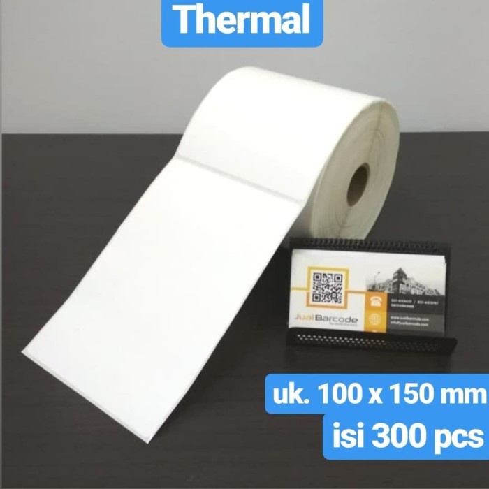 

(BISA COD) LABEL BARCODE 100 X 150 KERTAS STICKER THERMAL 100x150 mm (300 pcs)