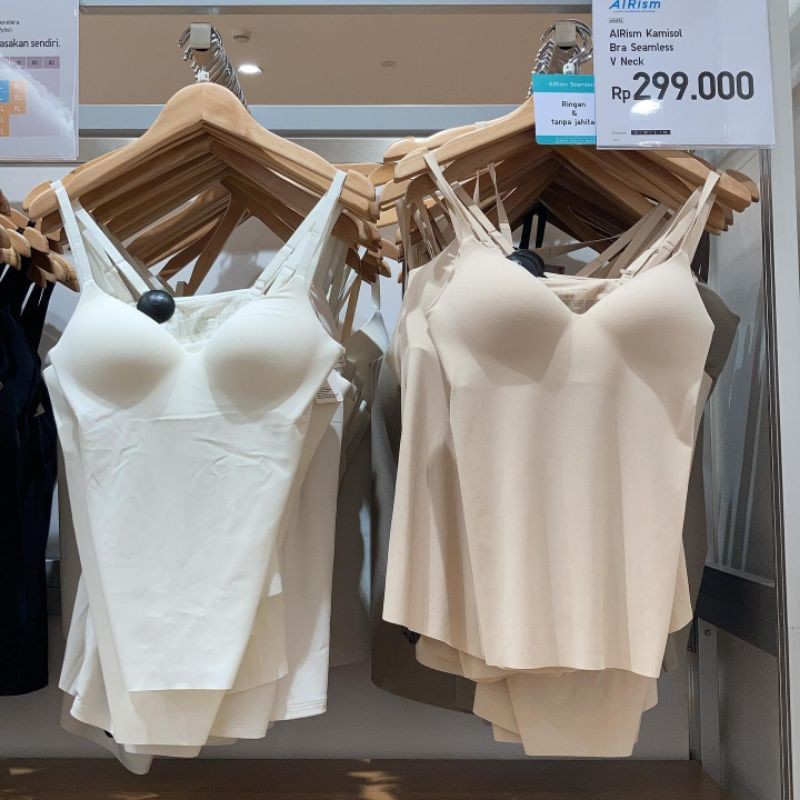 tank top bra airism kamisol seamless v neck