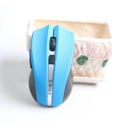 Mouse wireless T-wolf usb 2.0 2.4ghz 1800dpi optical silent for pc laptop q5 - Twolf q-5