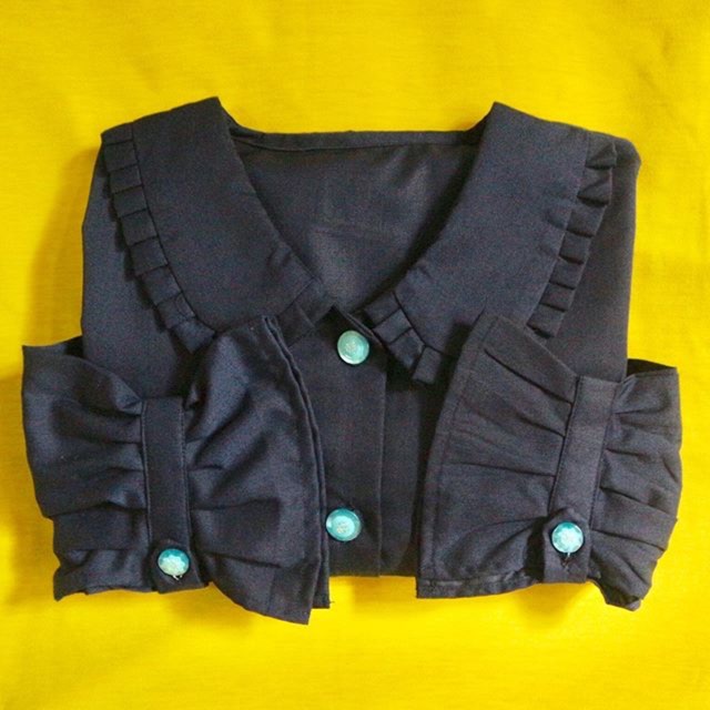 Qinara blouse Navi ori by foreverhijab.id