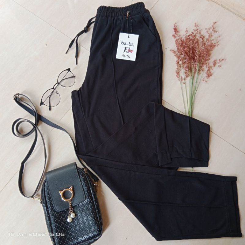 New Zara Pant Imp0rt Baggy Pant Imp0rt Warna HItam Pekat Celana Kerja Wanita Celana Formal 1XL/8XL E