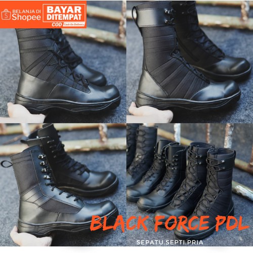PROMO SPECIAL 4.4 !! Sepatu PDL boots  Sepatu Safety Boots Ujung besi 8inci Termurah