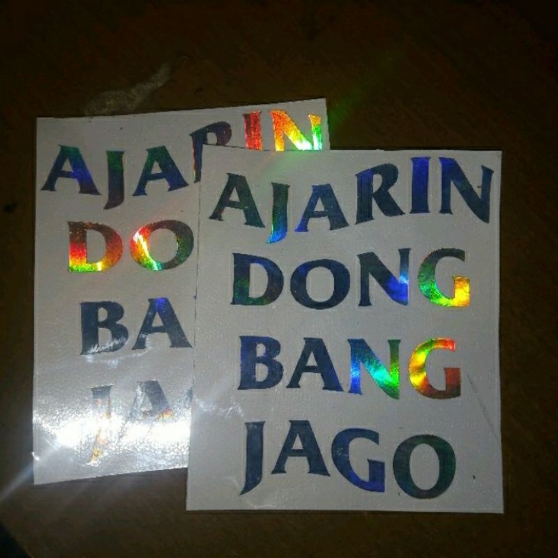 

Ready Stock Cutting Sticker Stiker AJARIN DONG BANG JAGO