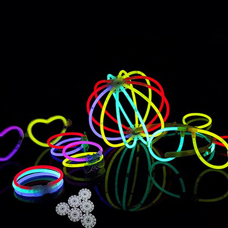 Glowstick Isi 100 Pcs Glow Stick Glow Stik Fosfor Warna Warni Pesta Glow in the Dark Light