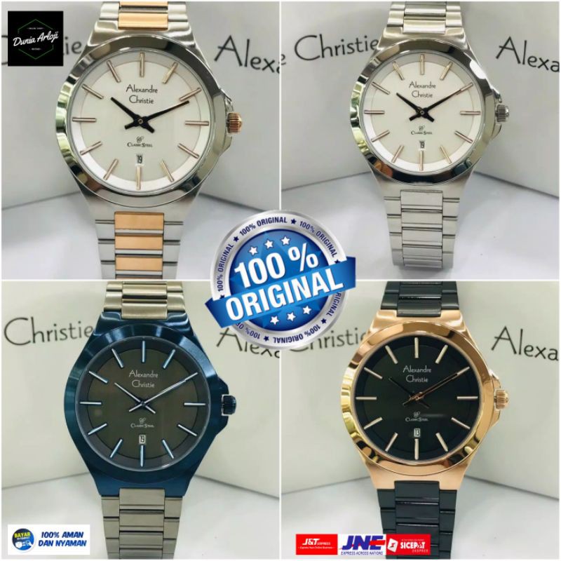 JAM TANGAN PRIA ALEXANDRE CHRISTIE ORIGINAL AC.8634MD,GARANSI RESMI ALEXANDRE CHRISTIE 1TAHUN