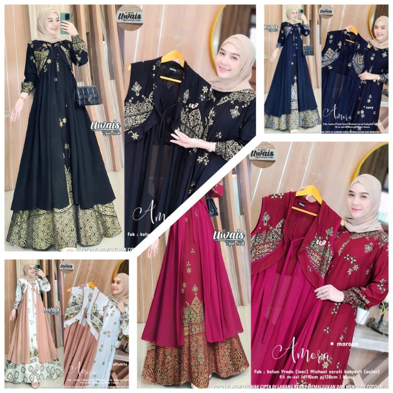 Dena + Amora Gamis Panjang Wanita By Original Uwais