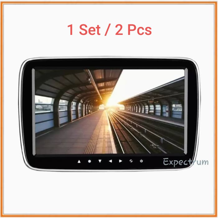 TV Headrest 9&quot; Clip on MP5, MMC,USB. Touch Button, Support Video 1080P
