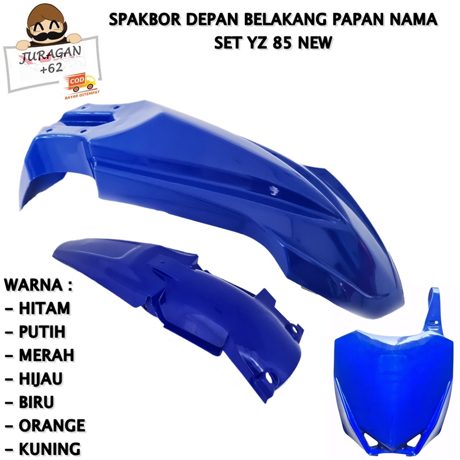 SPAKBOR SET DEPAN BELAKANG PAPAN NOMOR YZ 85 NEW MOTOR CROSS TRAIL YAMAHA YZ85 NEW