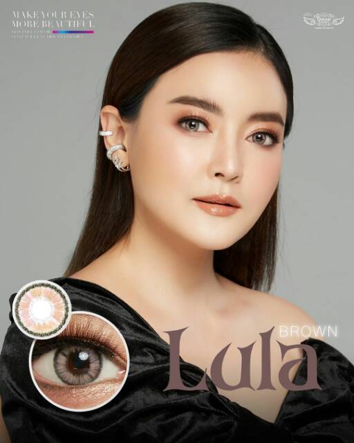 Softlens Lula grey brown Normal Minus by Dreamcolor1 DC1 lens korea thailand